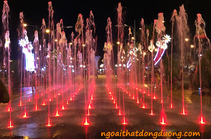 Vòi phun tia nozzle sử dụng cho sàn phun nước, nhạc nước công viên - Phố đi bộ Kiên Giang