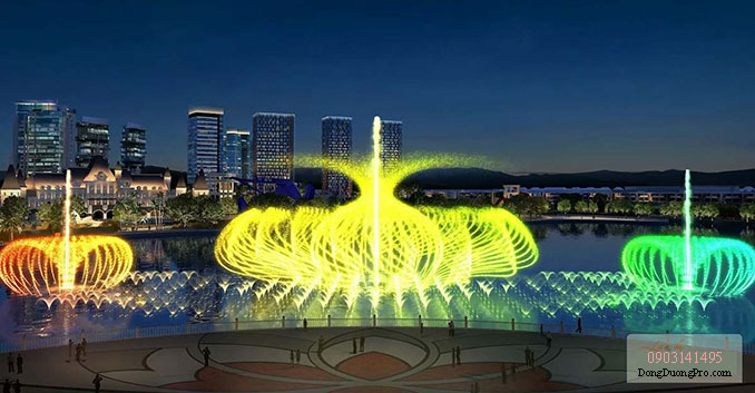 quy trình thiết kế đài phun nước nghệ thuật Vạn Phúc City